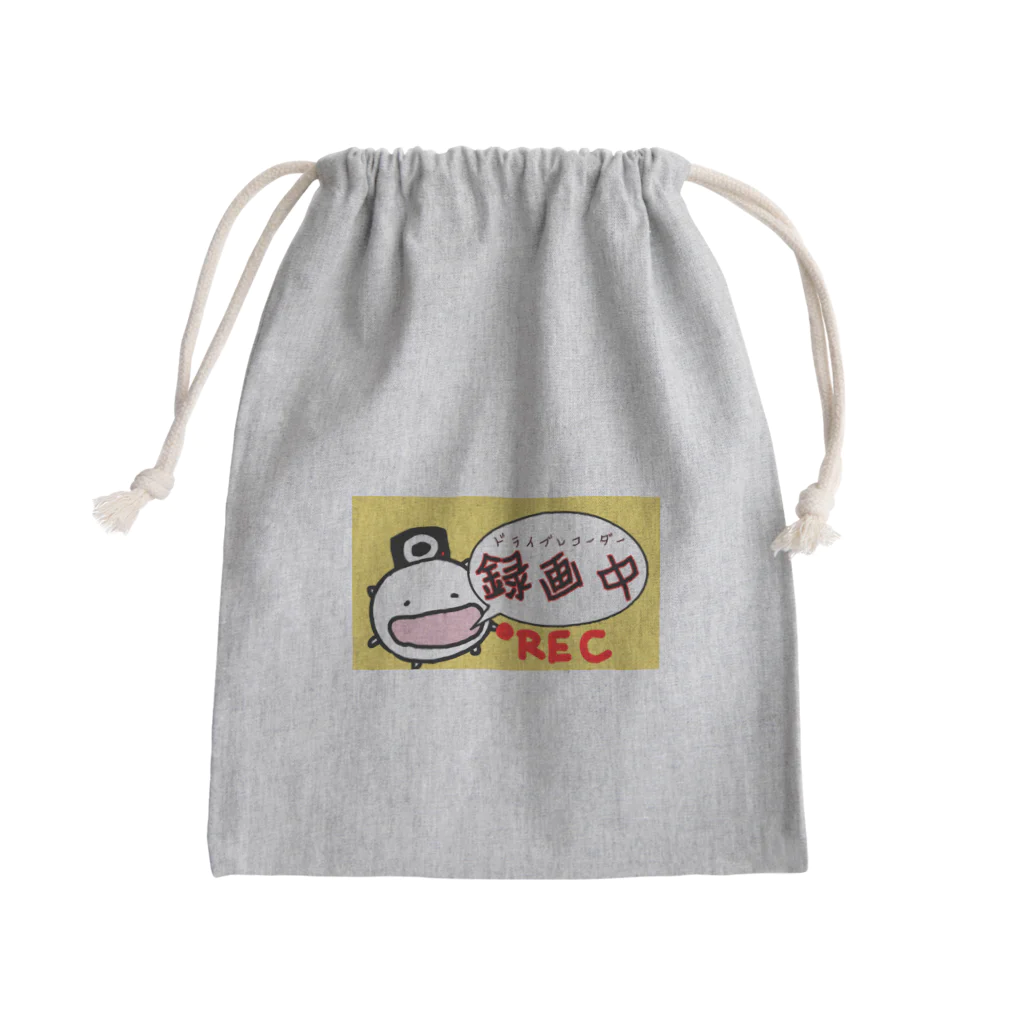 ダイナマイト87ねこ大商会のドライブレコーダー録画中なねこです Mini Drawstring Bag