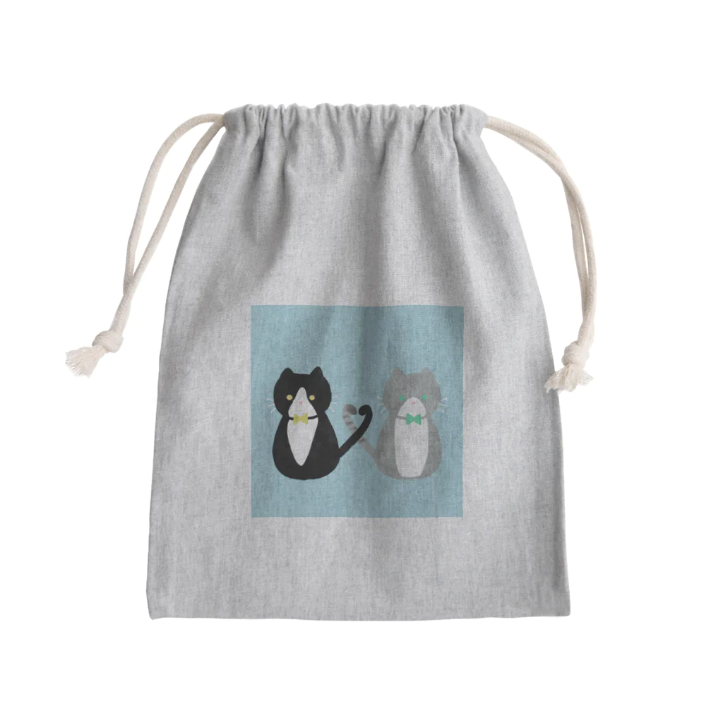 ひまわりのcat Mini Drawstring Bag