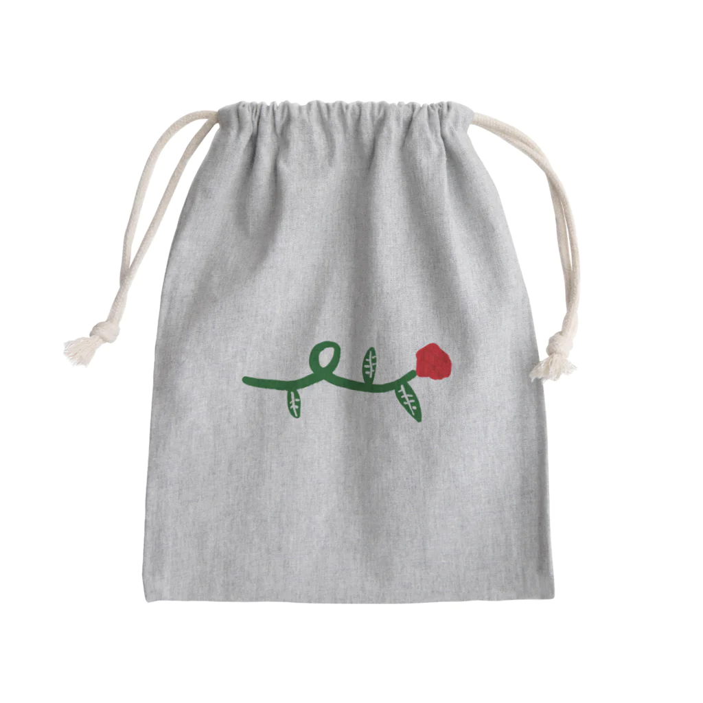 aki_ishibashiの花を持つ人 Mini Drawstring Bag