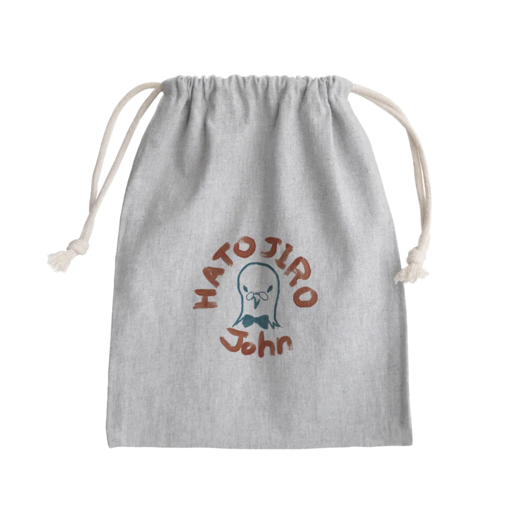 ジョン鳩次郎商店のジョン鳩次郎【ロゴ】 Mini Drawstring Bag