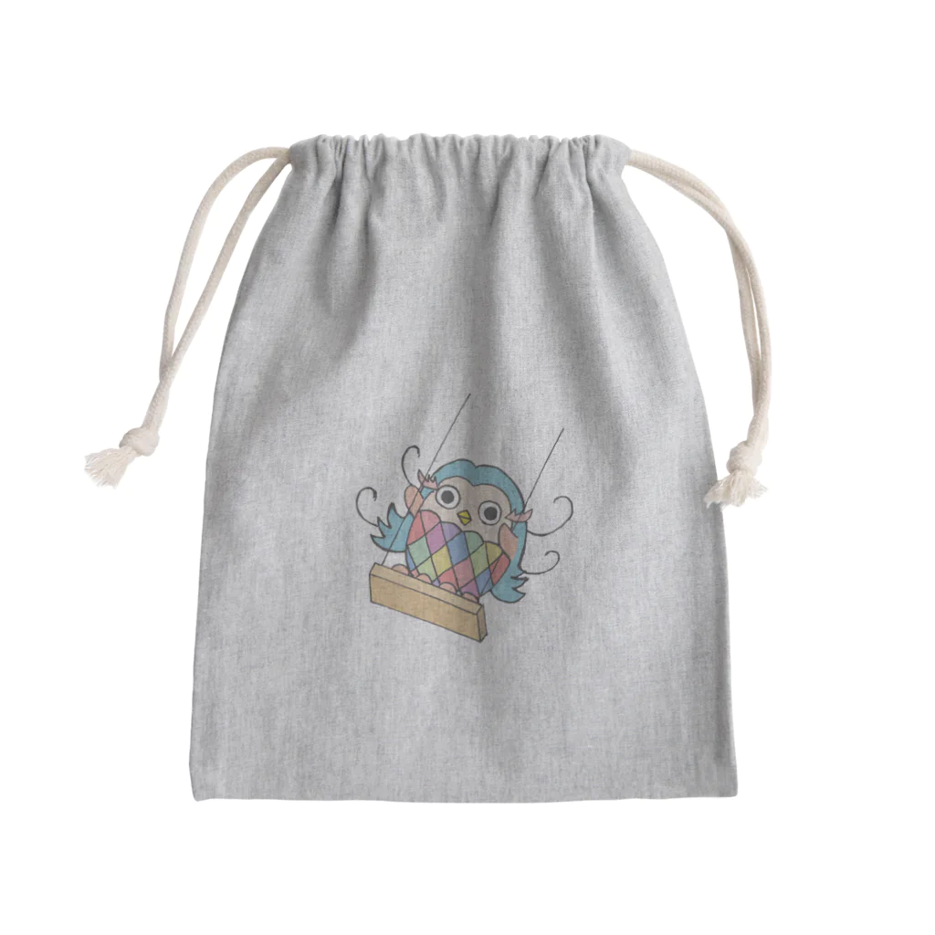 ポーポーオンラインストアのアマビエさん（祈願中） Mini Drawstring Bag