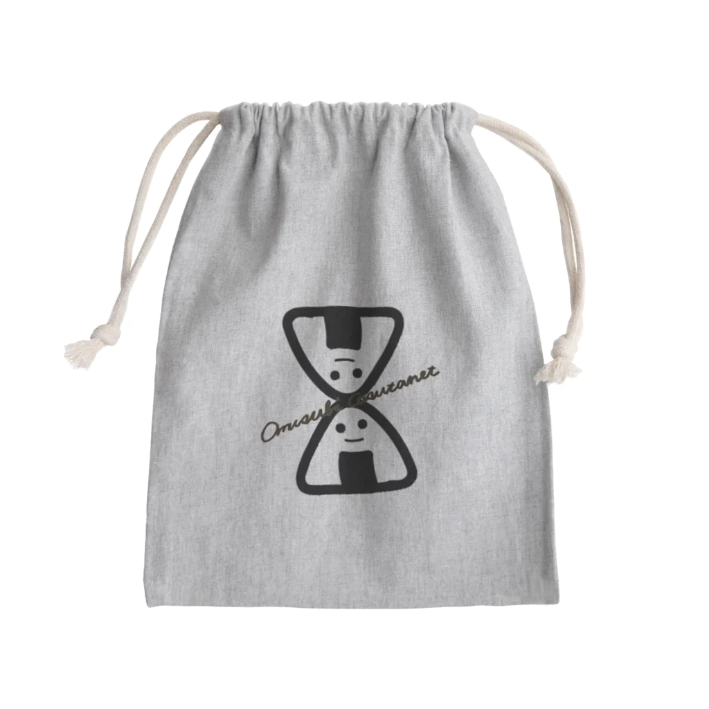 ☪Sleepy☪のおむすびカスタネット Mini Drawstring Bag