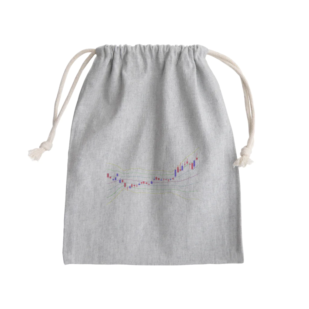 プリズモリイの箱のボリンジャー付き！うねうねローソク足 Mini Drawstring Bag