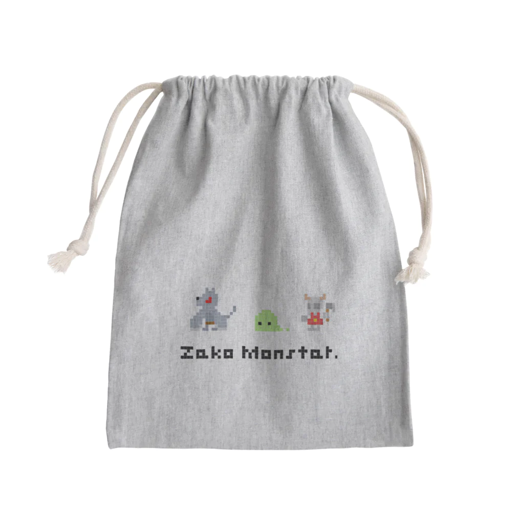 ドットのザコモンスター Mini Drawstring Bag