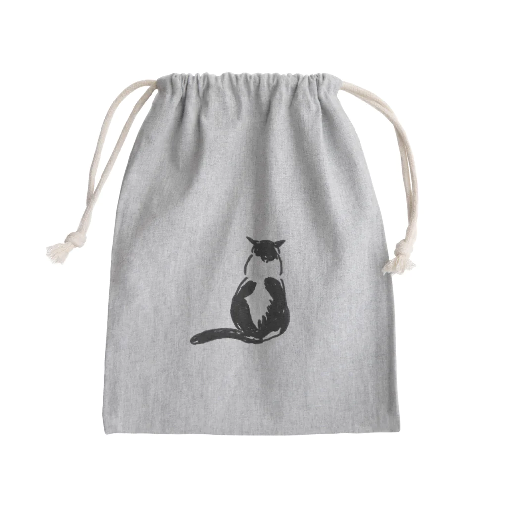 CUROGNACのハトちゃんこっち向いて Mini Drawstring Bag