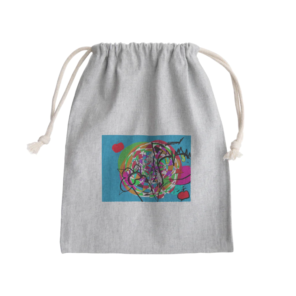 キュアロランバルトのショップのにゃにゃにゃシリーズ Mini Drawstring Bag