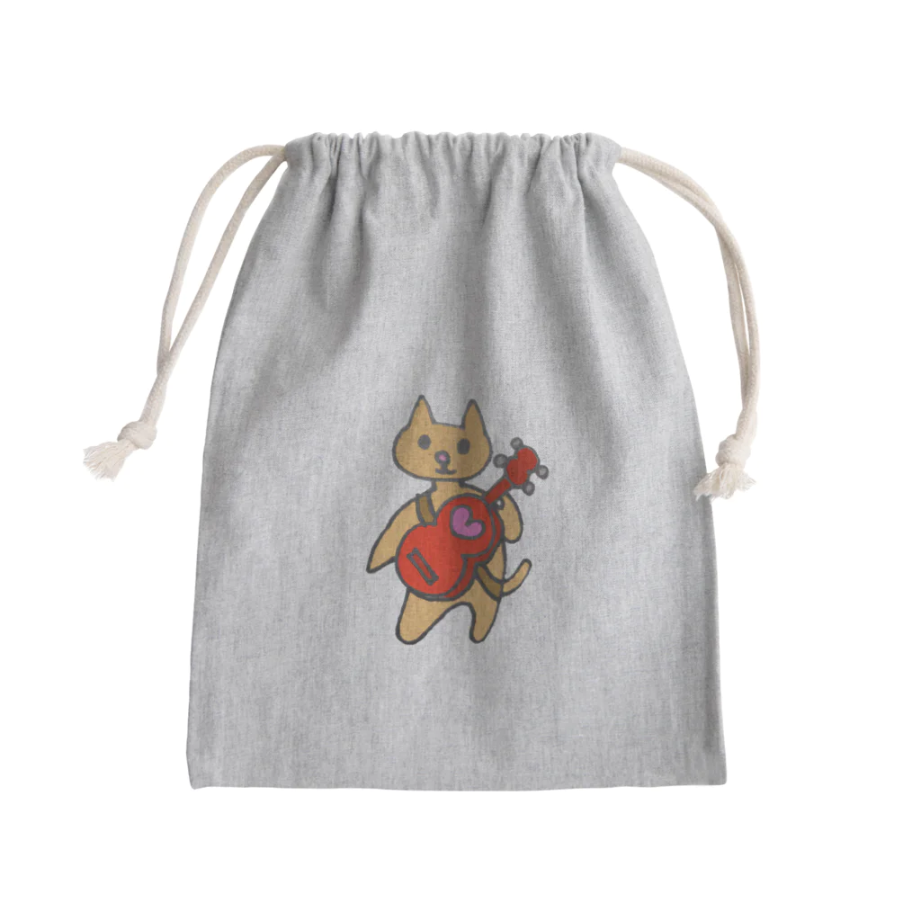 ロニショップのギター弾きのロニ Mini Drawstring Bag