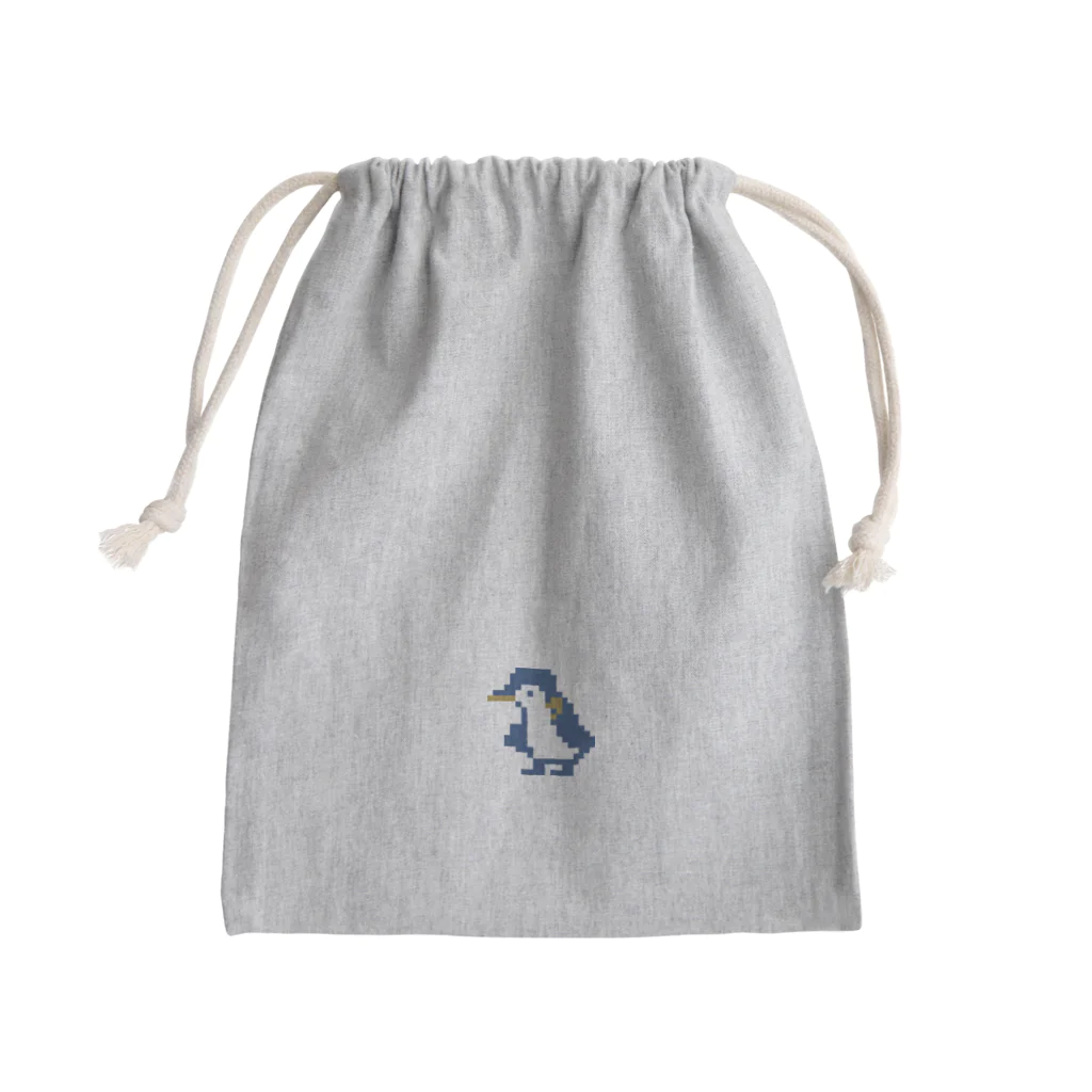 ゲンのかくかくペンギン Mini Drawstring Bag