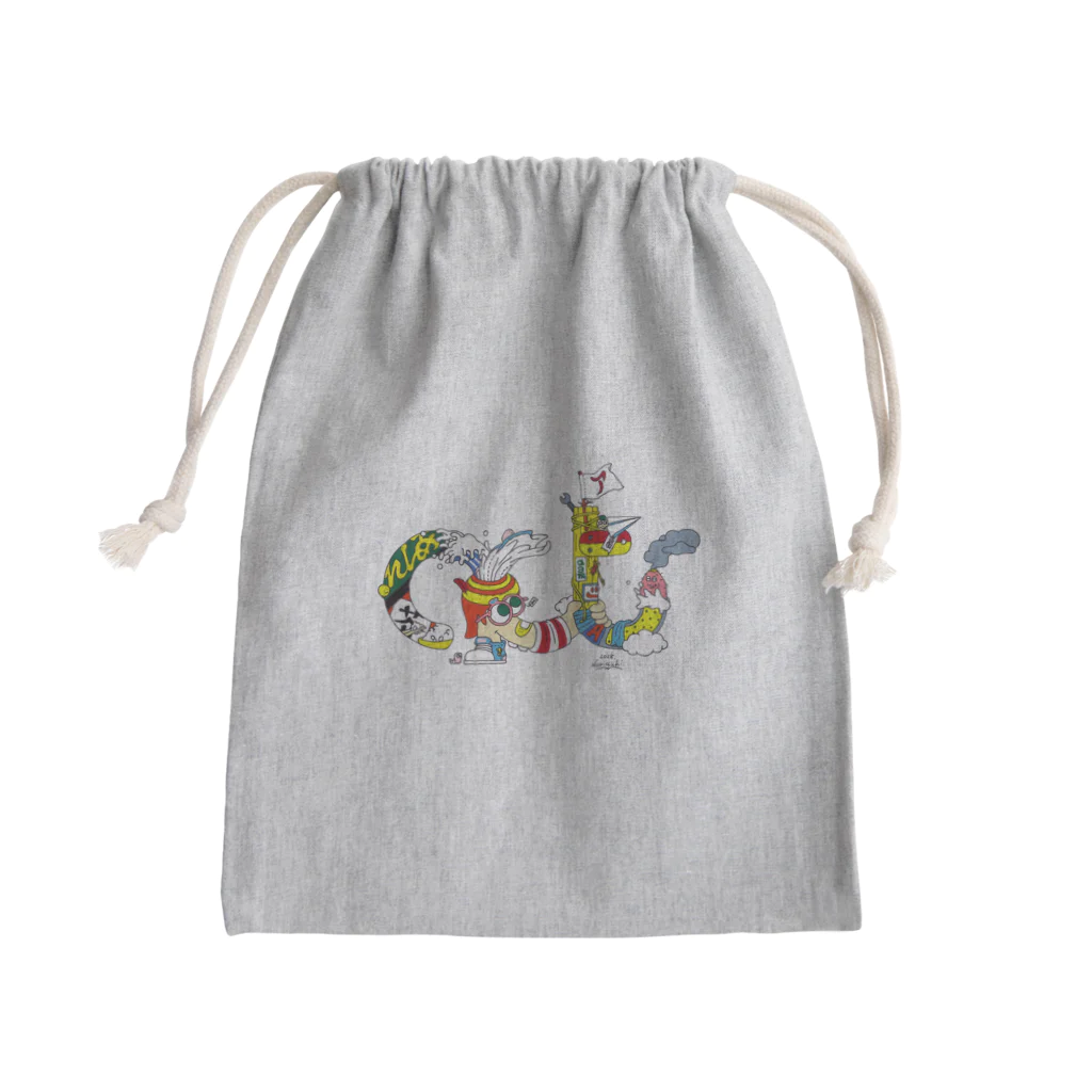 ゐみゐ商店のあくたくん Mini Drawstring Bag