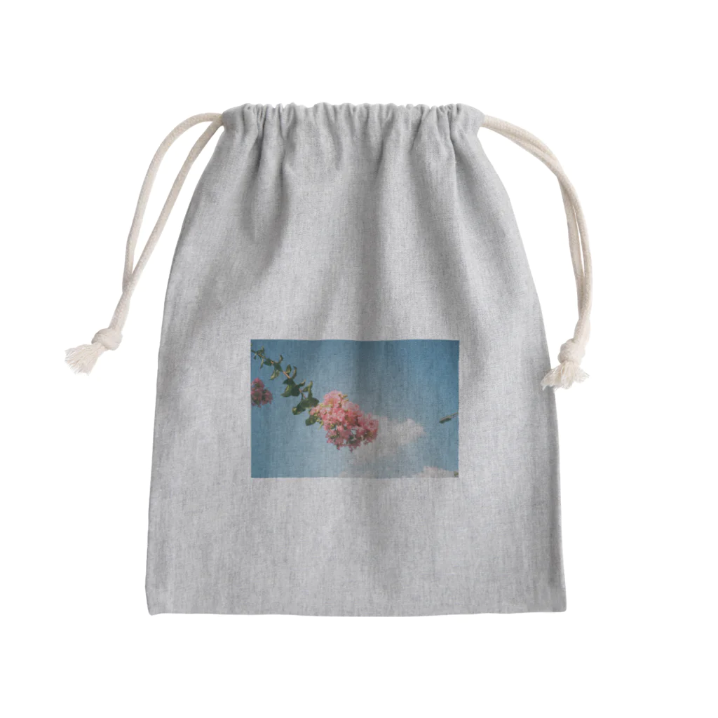 かぴばらのFLOWERS-そら- Mini Drawstring Bag