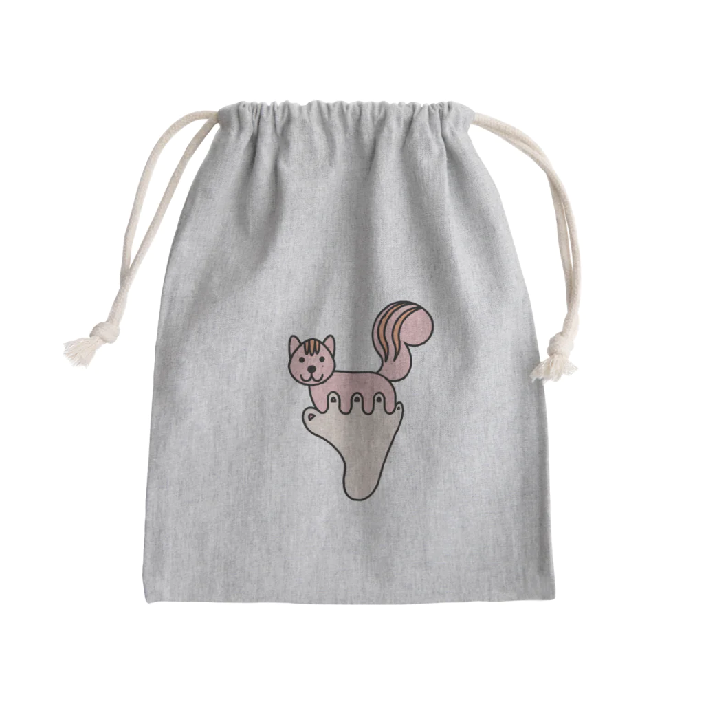 クアッカワラビーくんの日常＆あしゆびふれんず公式グッズのあしゆびりす Mini Drawstring Bag