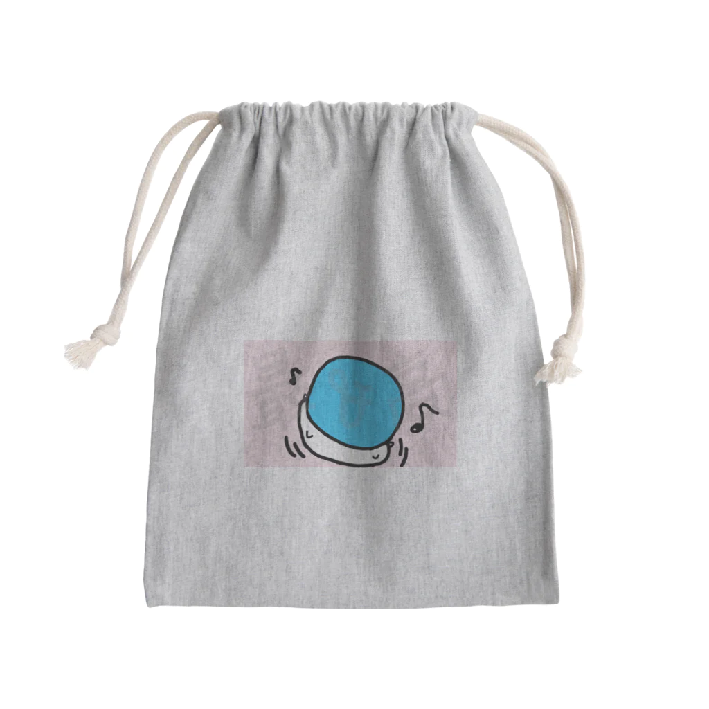 ダイナマイト87ねこ大商会のボールを顔面に乗せて遊ぶねこです Mini Drawstring Bag