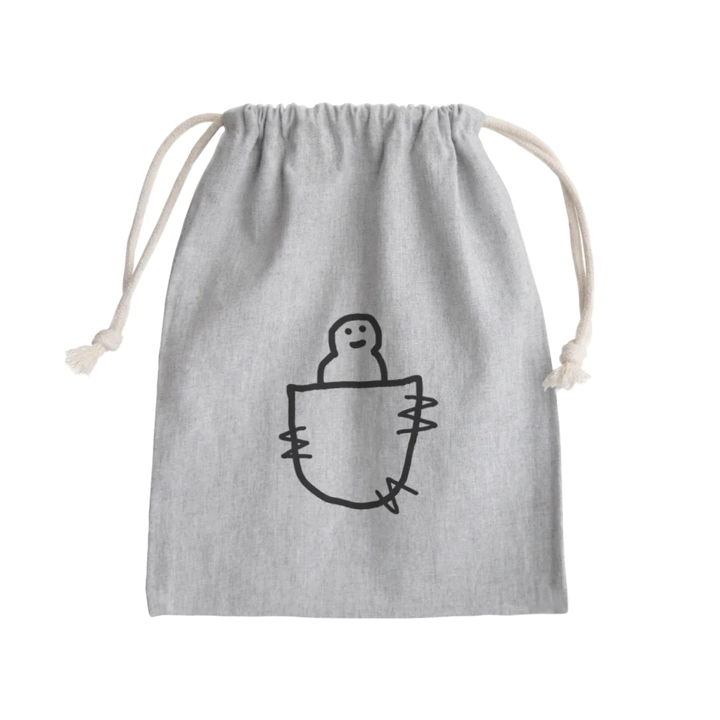 ゆるーいショップのインダハウス坊や Mini Drawstring Bag