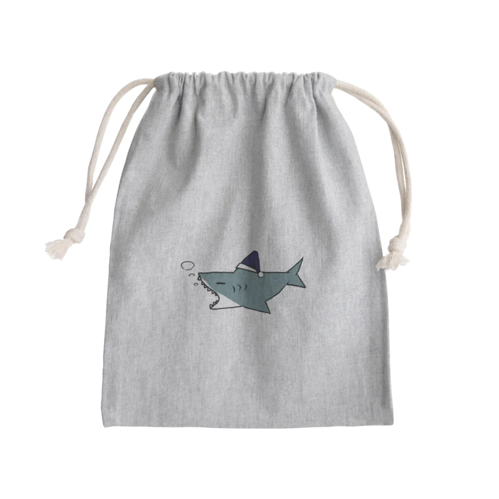 とみすけのおやすみサメ Mini Drawstring Bag