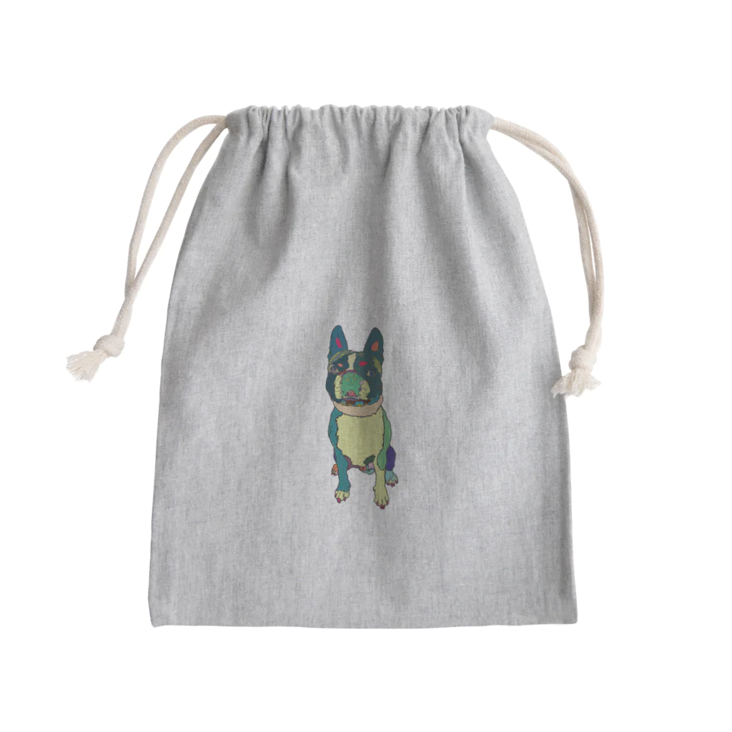 Park a Holic Bostonterrierのボストンテリアのセブン君 Park a Holic Bostonterrier Mini Drawstring Bag