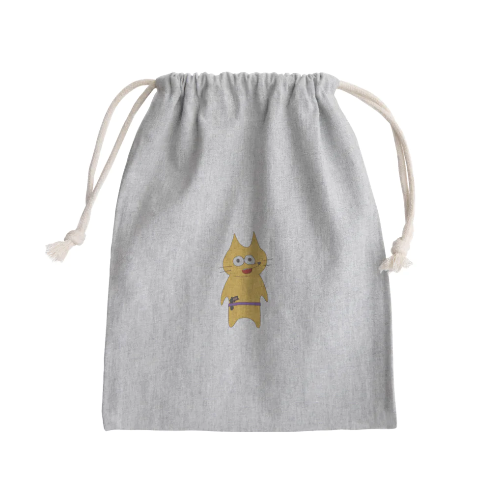 おへそのVGSL猫 Mini Drawstring Bag