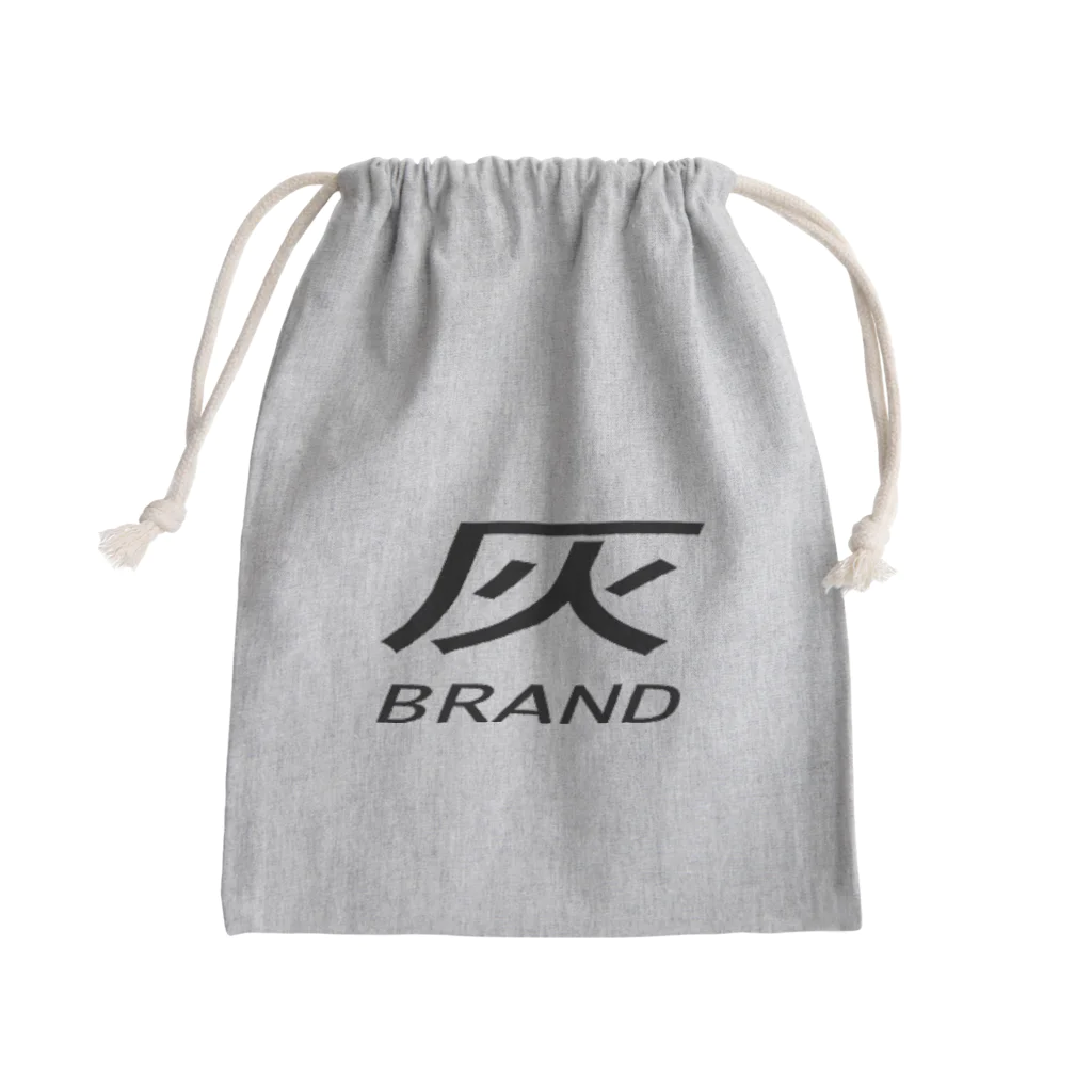 ちばっちょ【ち畳工房&猫ねこパラダイス】の灰ブランド Mini Drawstring Bag