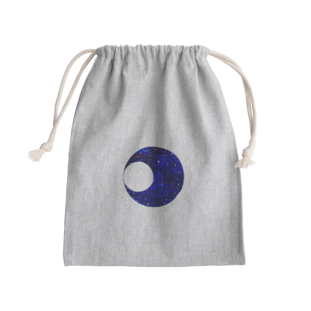 采-aya-の青い月 Mini Drawstring Bag