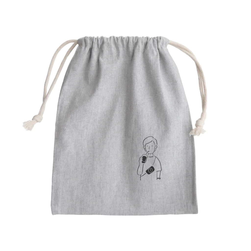 Good Time outdoor & photographyのコーヒーとカメラが好きな人 Mini Drawstring Bag