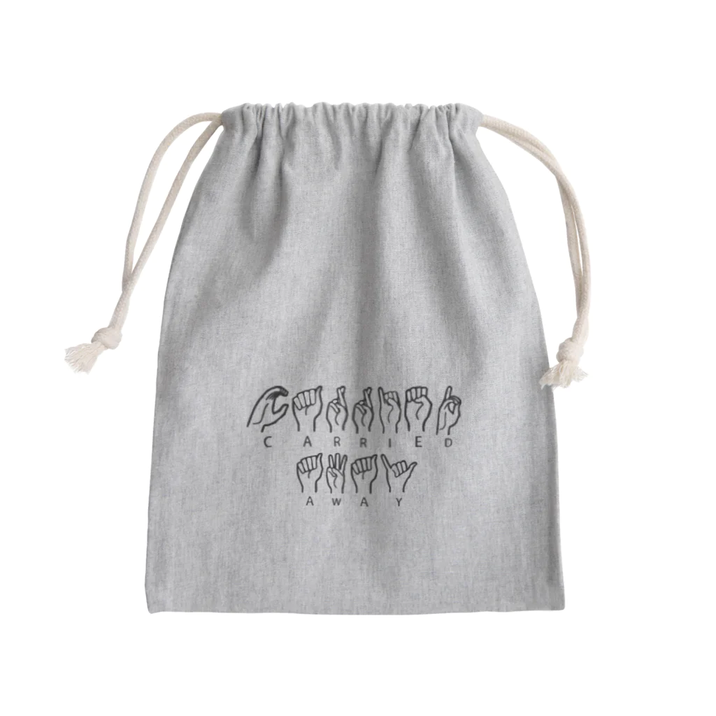 3kuraのCarrried away Mini Drawstring Bag