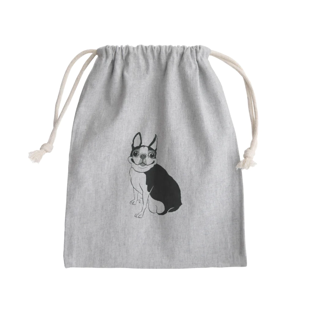 深爪エリーのボストンテリア Mini Drawstring Bag