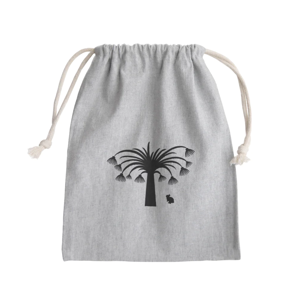 うさぎのきた道&の白黒木兎c Mini Drawstring Bag