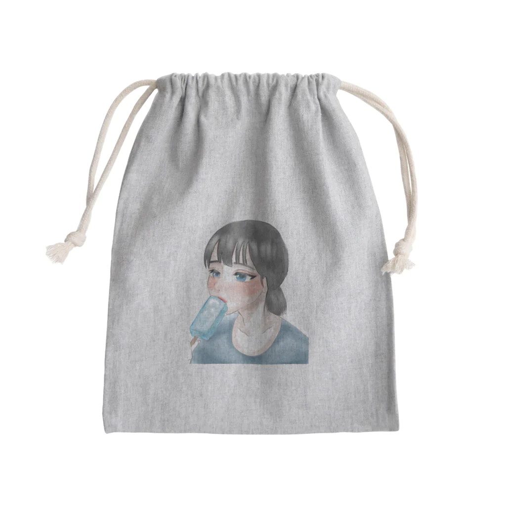 夜のソーダーなアイス Mini Drawstring Bag