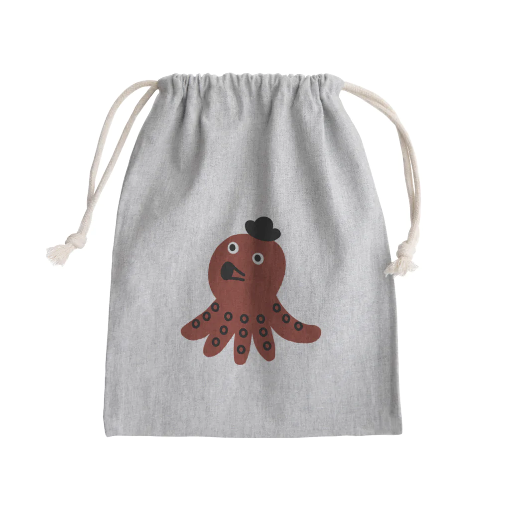 イザワメイのオンラインショップのタコさん Mini Drawstring Bag