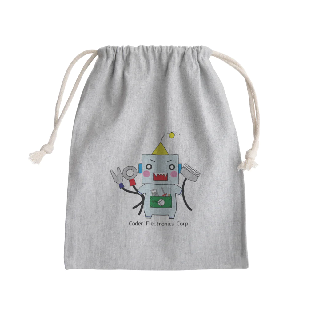 coderのコーダ君巾着 Mini Drawstring Bag