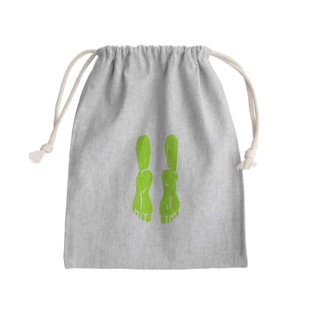 はやねおそおきのぶらさがる/緑 Mini Drawstring Bag