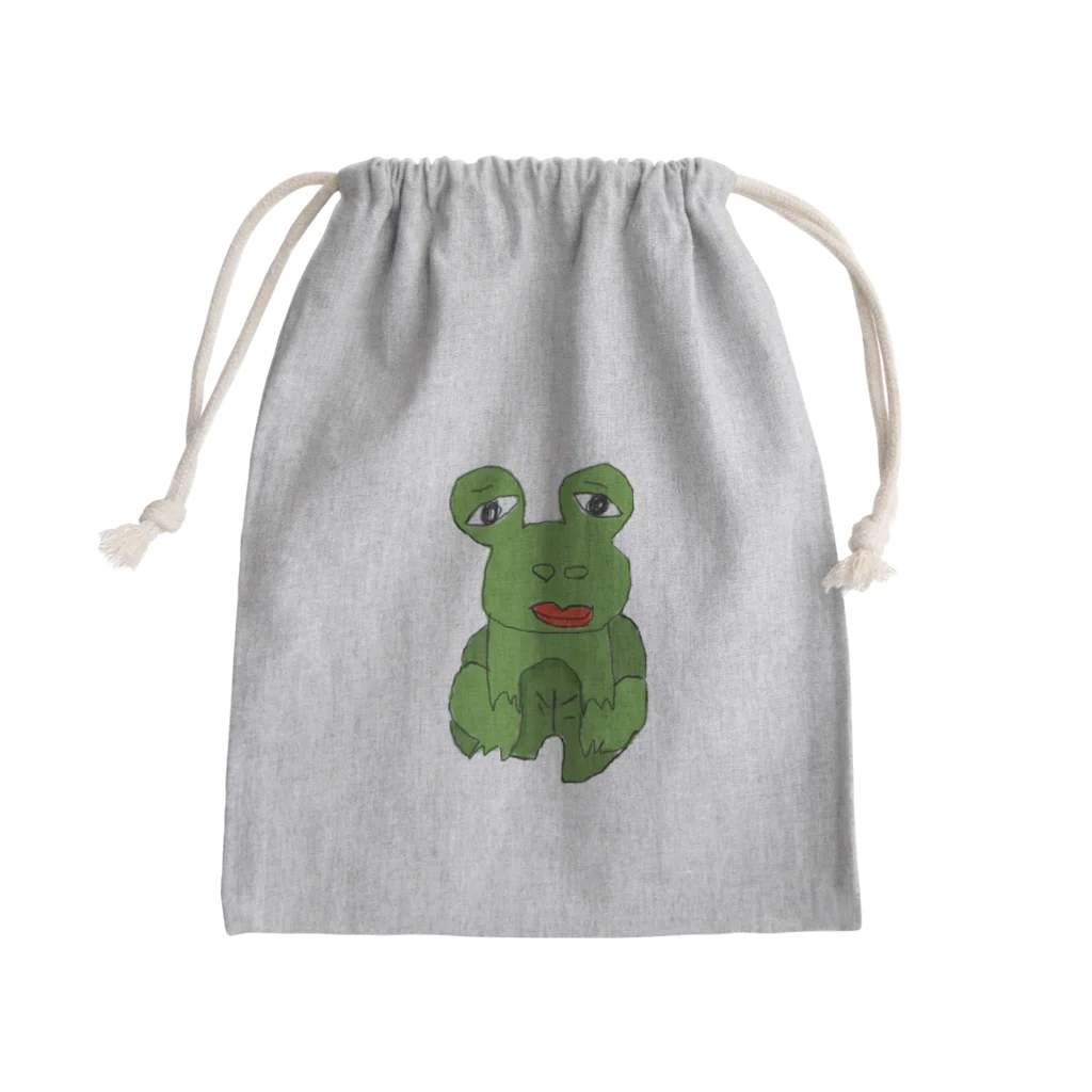 ヘンテコanimal　SHOPの面白動物カエル Mini Drawstring Bag