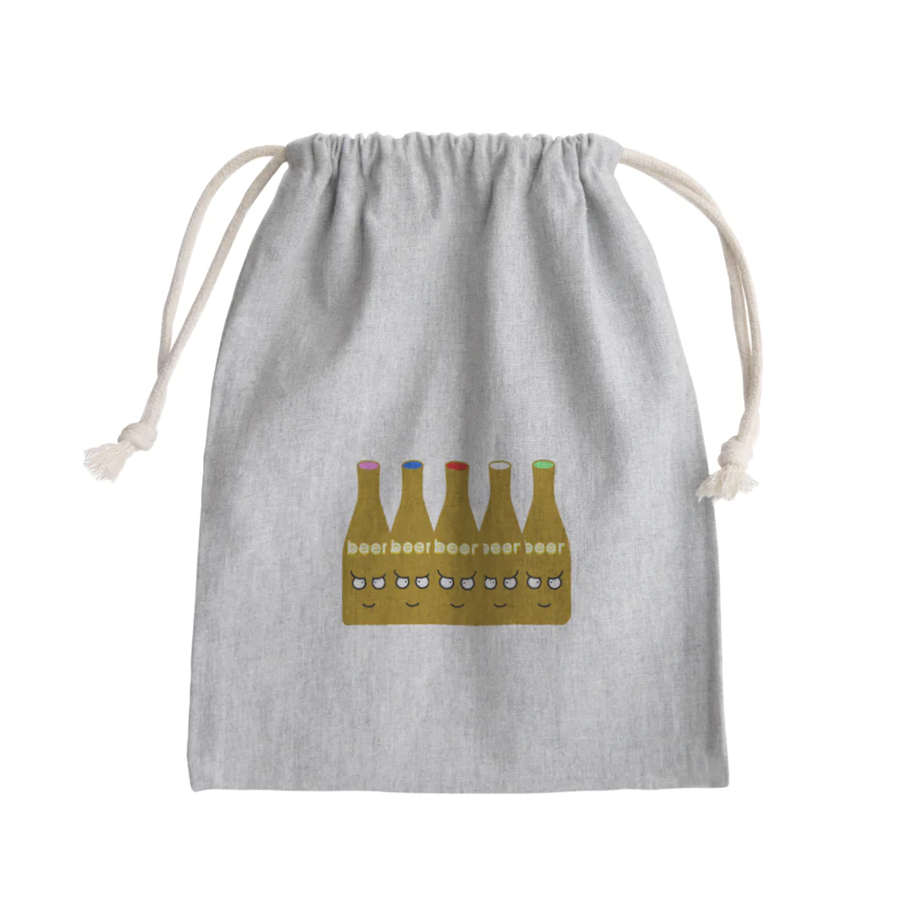 isaisaiisaaのビールくん Mini Drawstring Bag