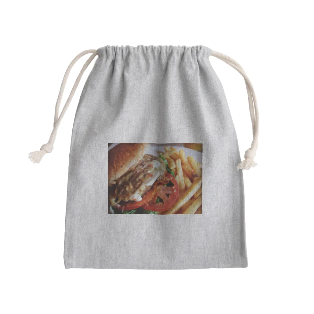 mのハンバーガーにうもれて Mini Drawstring Bag