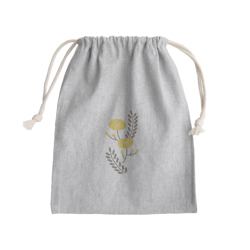 uoのまあるいお花 Mini Drawstring Bag