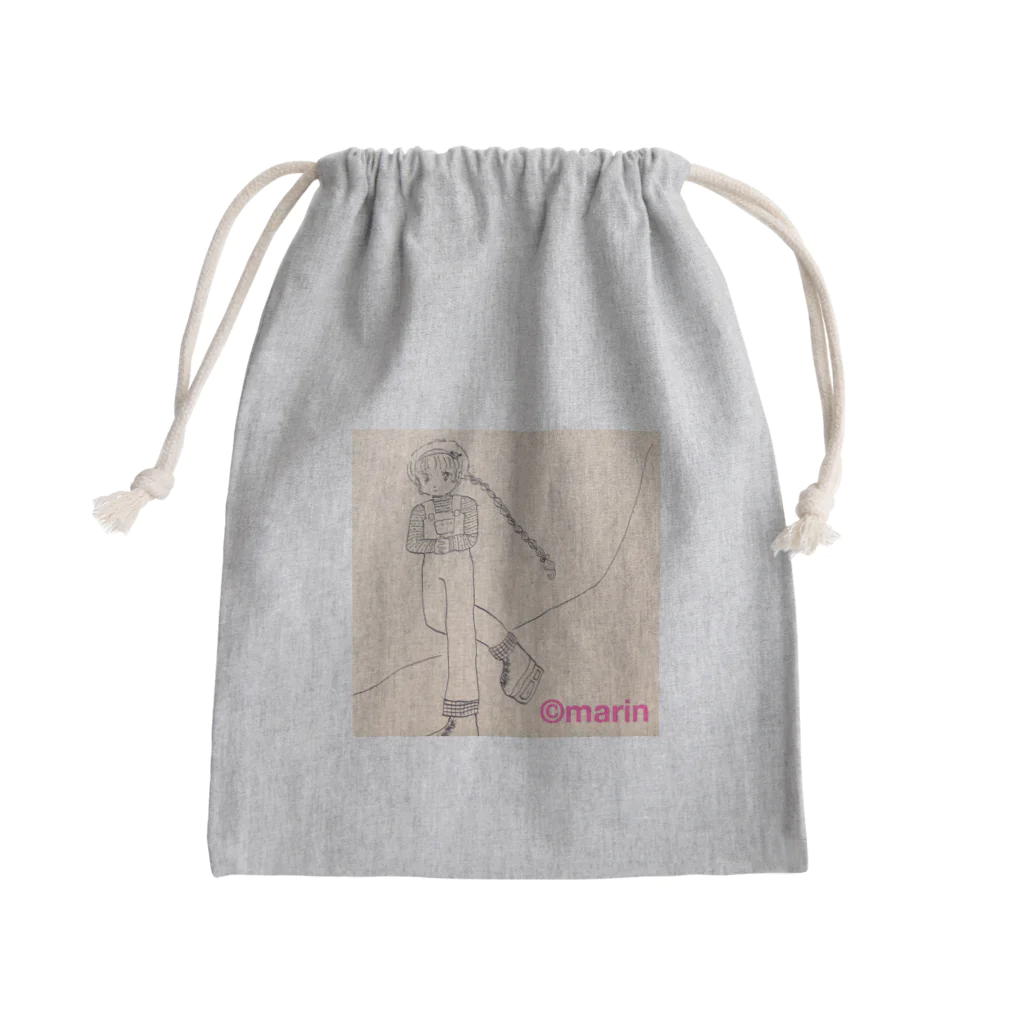 まりんのアイススケート⛸少女 Mini Drawstring Bag