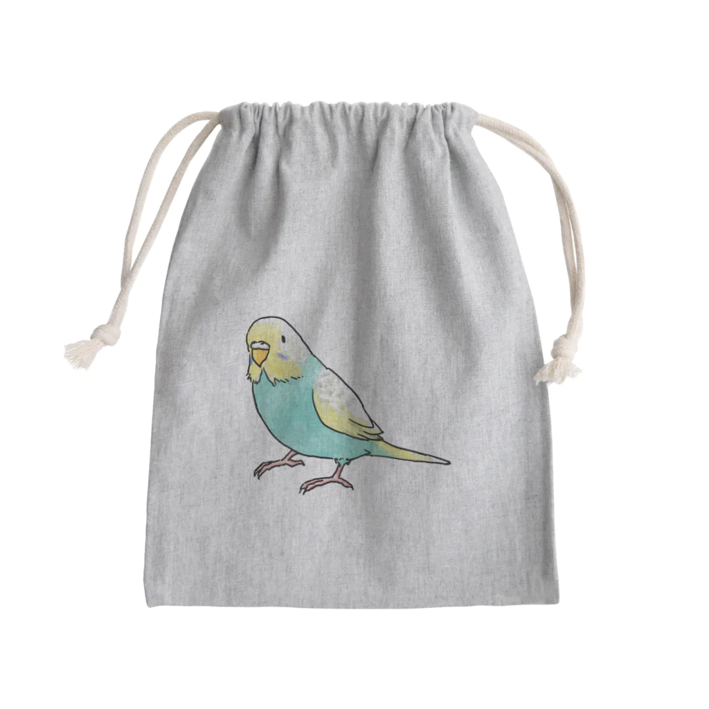 まめるりはことりのごきげんセキセイインコ【まめるりはことり】 Mini Drawstring Bag