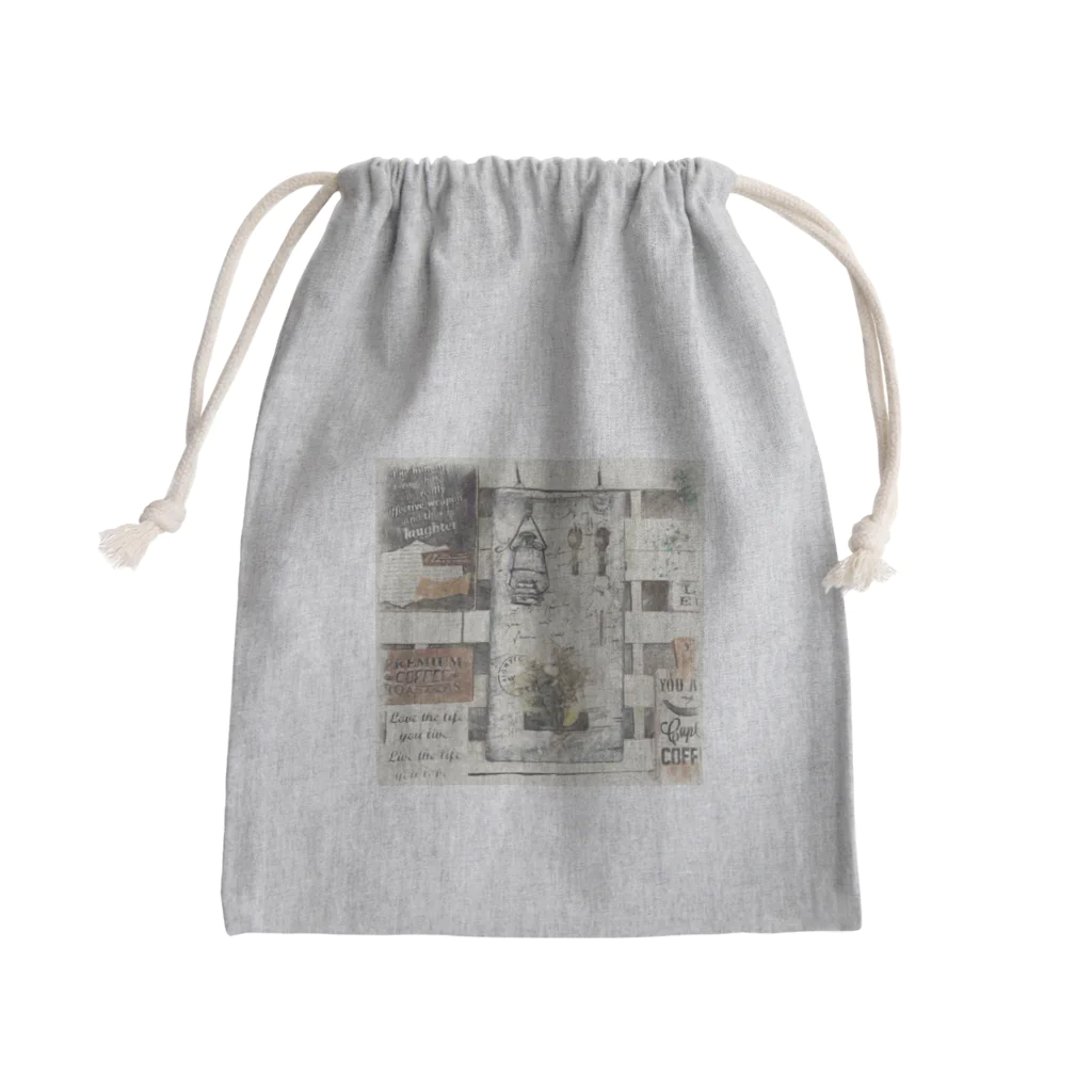 full  of funのお気に入りの場所（正方形） Mini Drawstring Bag