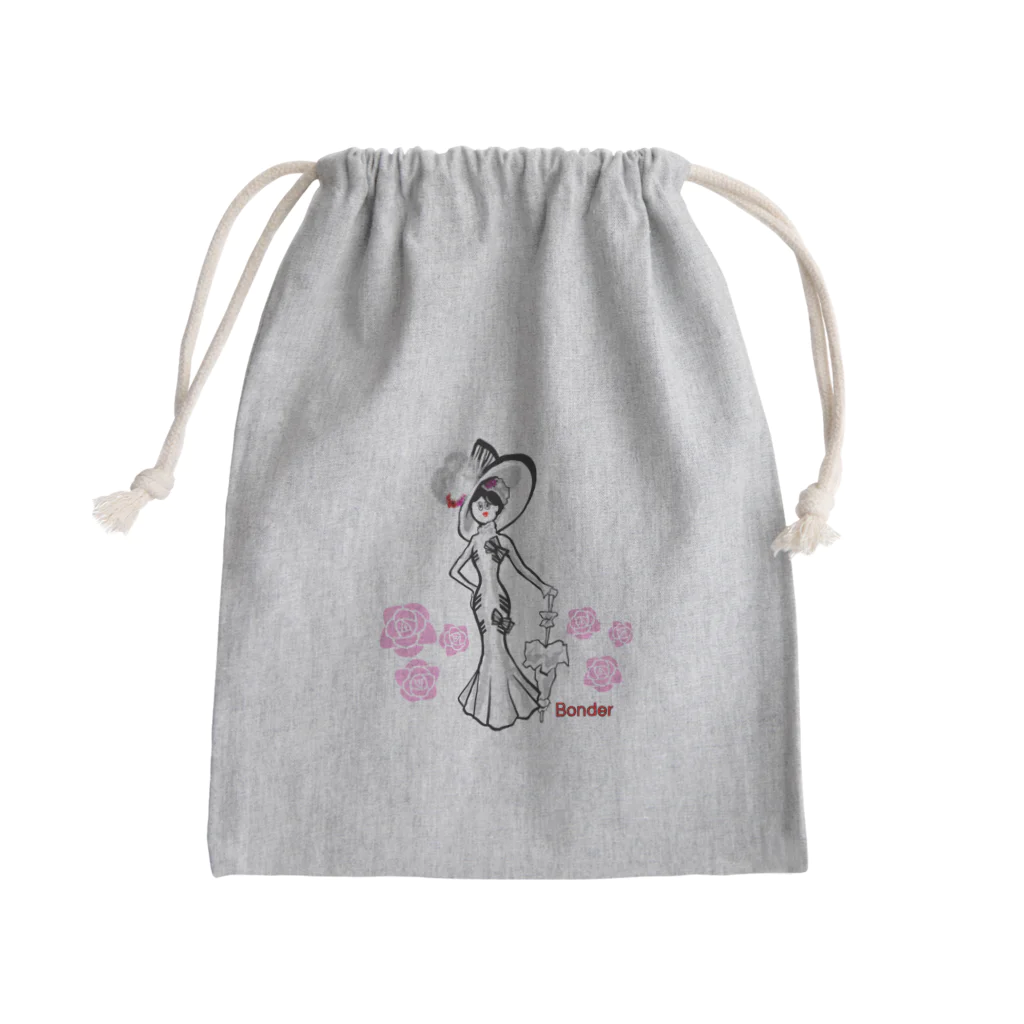 ぼんだぁのオードリーヘプバーン Mini Drawstring Bag