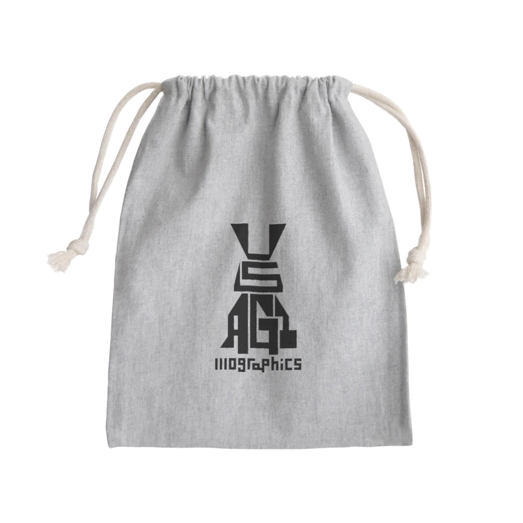 1110graphicsのUSAGI / 兎 Mini Drawstring Bag