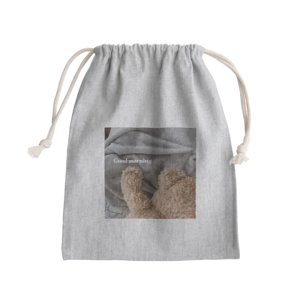 silver&golden marshmallow のおはよう Mini Drawstring Bag