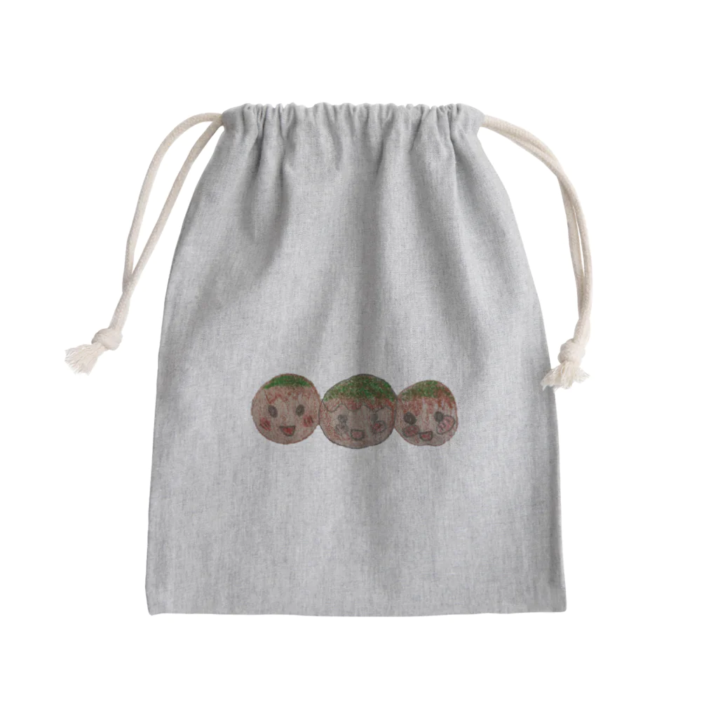 シュナシュナ のたこやき3きょうだい Mini Drawstring Bag