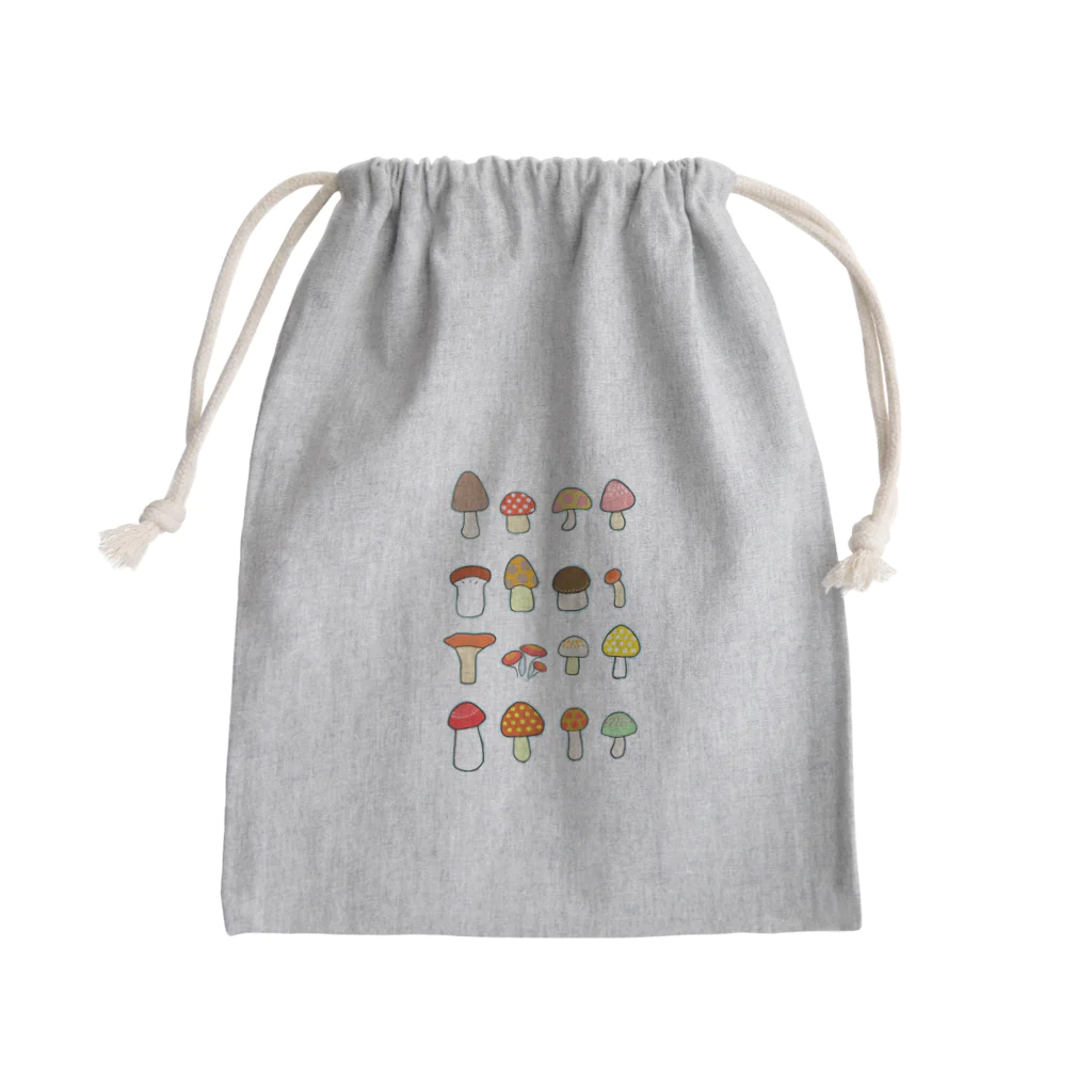 hanamomofalのきのこきのこきのこ Mini Drawstring Bag