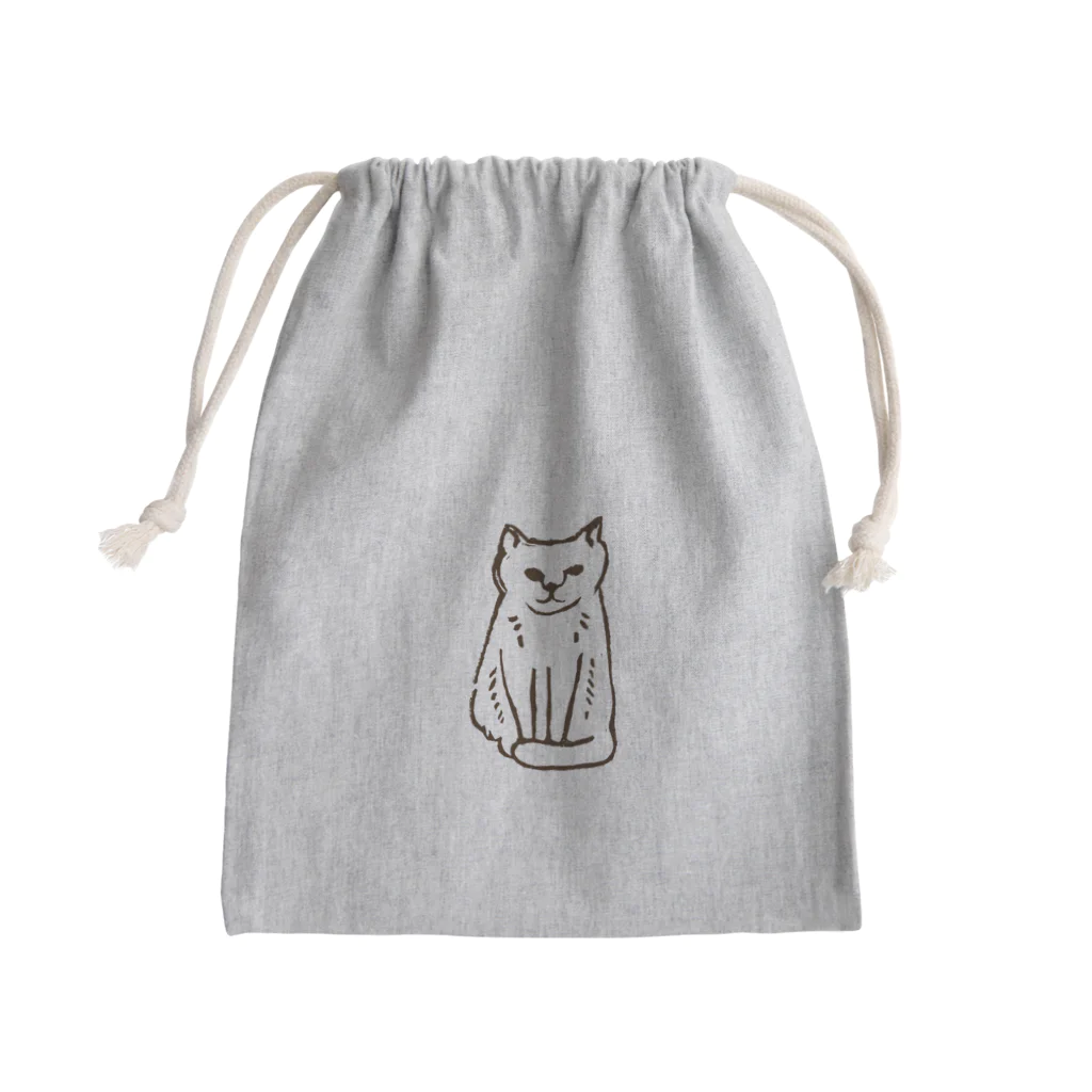 猫のウロコのよそのねこ Mini Drawstring Bag