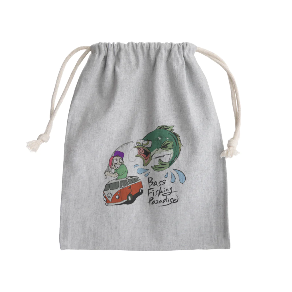 bassfishing paradiseのbass　fishing　paradise Mini Drawstring Bag