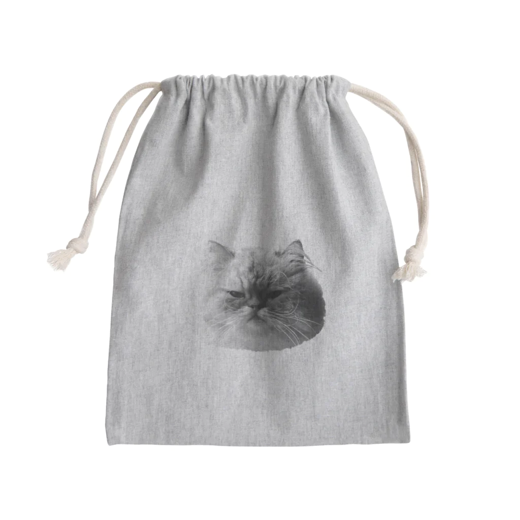 ふみおさんのふてくされペルシャ Mini Drawstring Bag