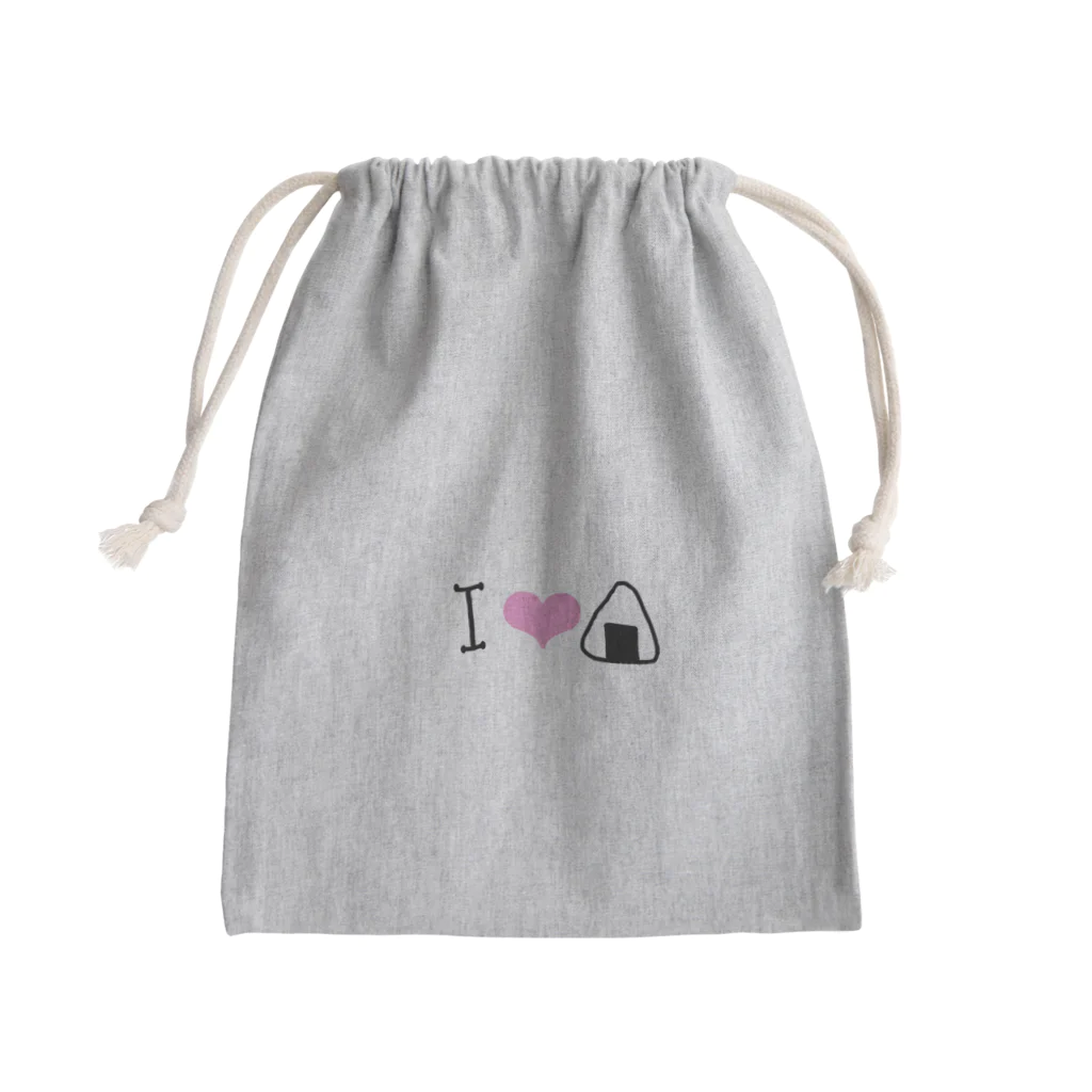 こすもすんぬのあいらぶおにぎり Mini Drawstring Bag