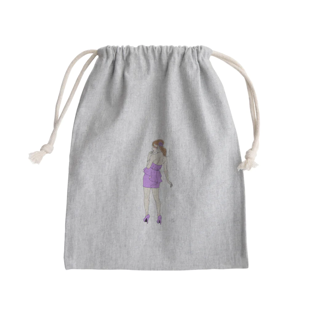 Ｍ✧Ｌｏｖｅｌｏ（エム・ラヴロ）の肩甲骨の彼女♪ Mini Drawstring Bag