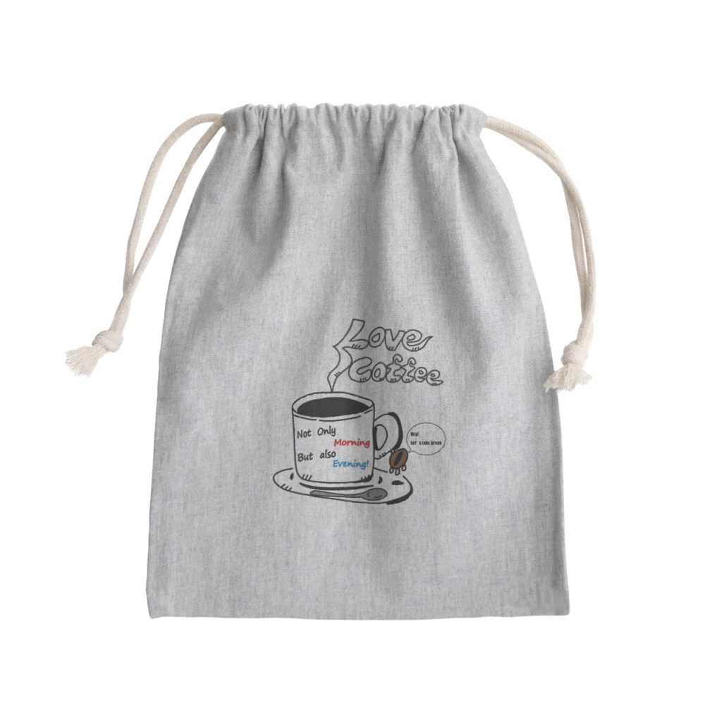 ✨Abemasa goods✨のLove coffee ☕︎ Mini Drawstring Bag