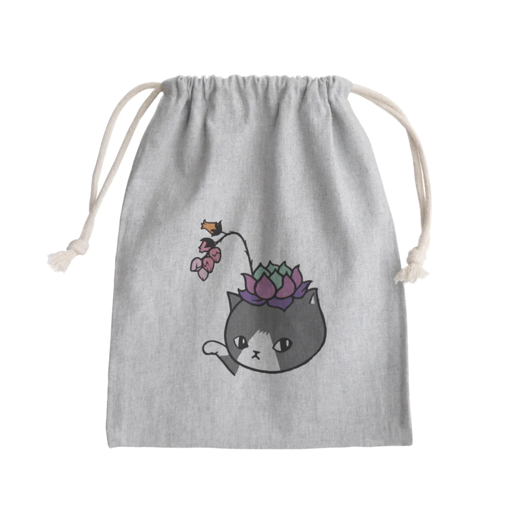 nanaqsaのエケネコ Mini Drawstring Bag