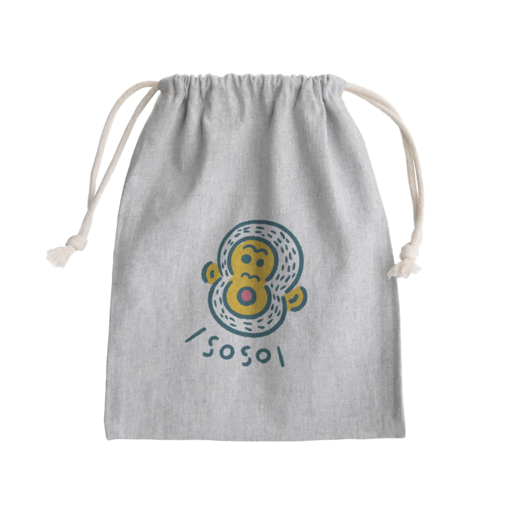 アガタチホのお店のSOSOゴリラくん Mini Drawstring Bag